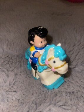 Vintage Little people princess Klip Klop Kids Toy Prince Ride-On Horse